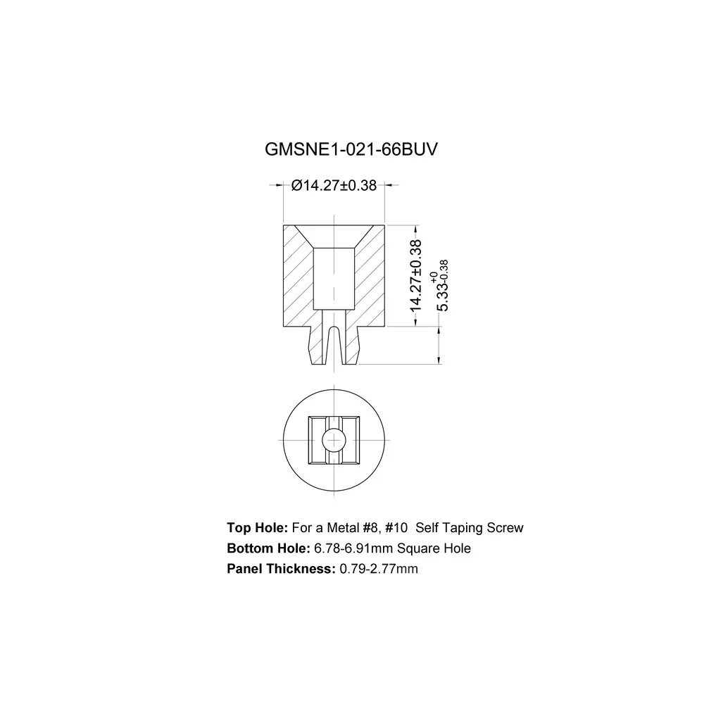 GMSNE1 - Dado a scatto | Gecko Fastener GmbH