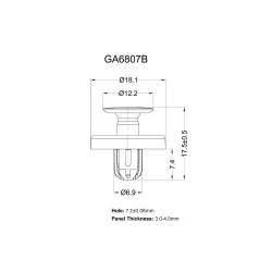GA6807B - Rivetti a pressione | Gecko Fastener GmbH 2