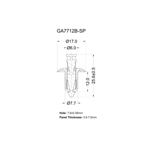 GA7712B-SP - Rivets à rupture brusque, rivets à expansion | Americom