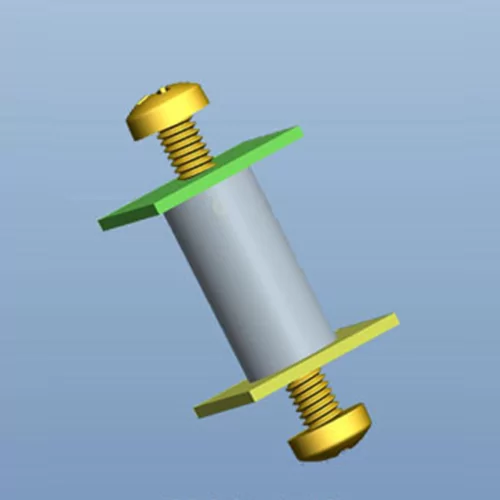 GRSP-HTS-M3 - Distanziatore isolante, rotondo | Gecko Fastener GmbH
