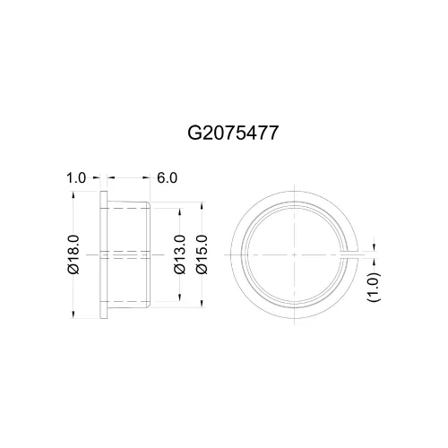 G2075477 - kunststof glijlager | Gecko Fastener GmbH