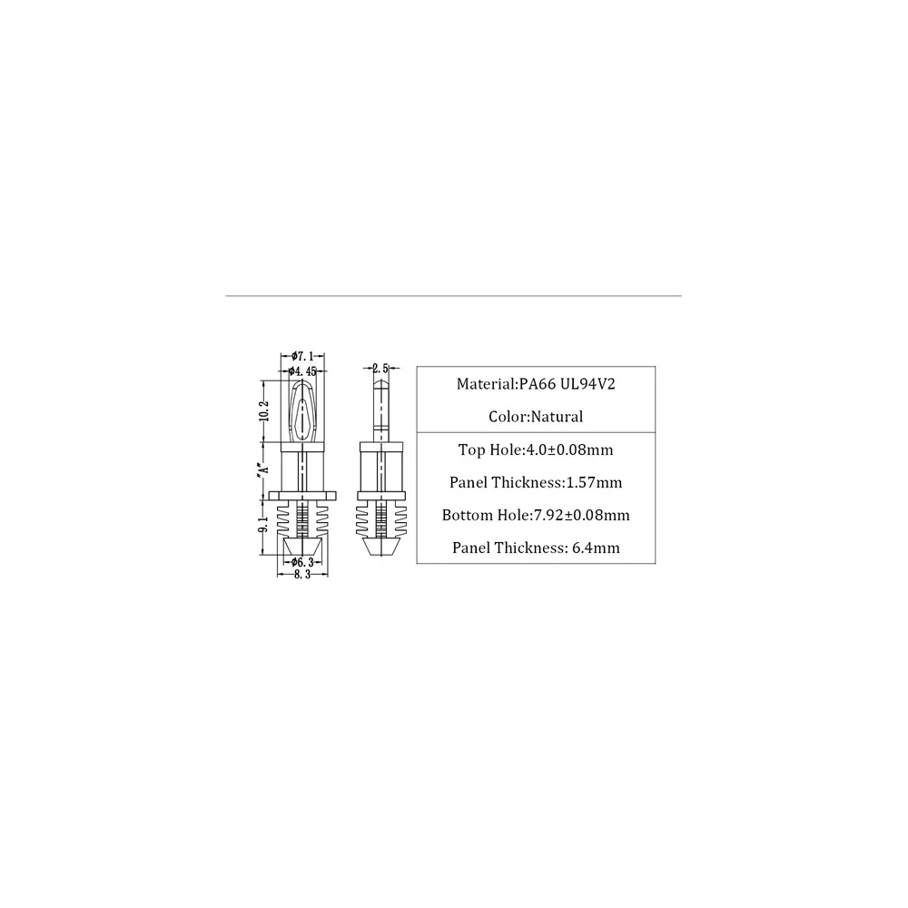 GBS2 / BHC / Entretoise pour montage en aveugle | Gecko Fastener GmbH