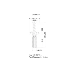 GUSR6319W - Rivets à rupture brusque, rivets à expansion, taille du trou 6.35 | Gecko Fastener GmbH 2