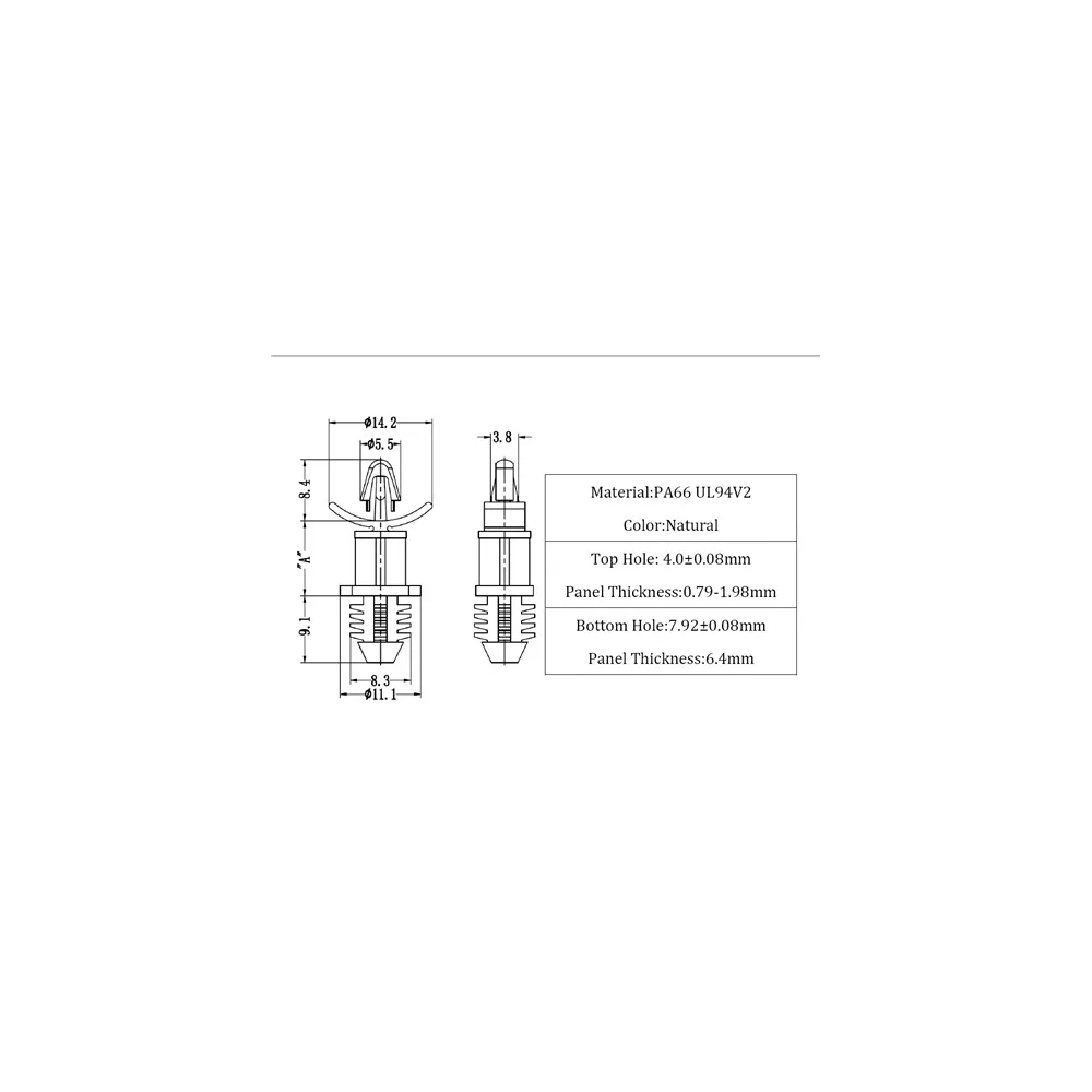 GBS3 / BHDL / Spacer for blind hole mounting | Gecko Fastener GmbH
