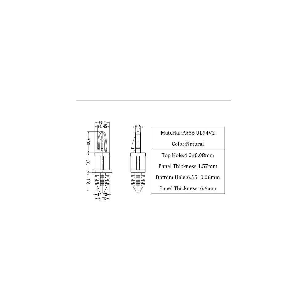 GBS4 / BHL1 / Entretoise pour montage en aveugle | Gecko Fastener GmbH