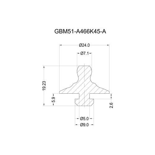 GBM51-A466K45-A Supporto PIN | Gecko Fastener GmbH