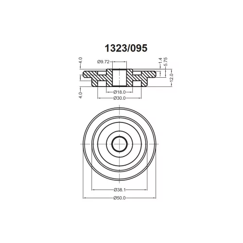 1323/095 - Nylon Roller | Gecko Fastener GmbH