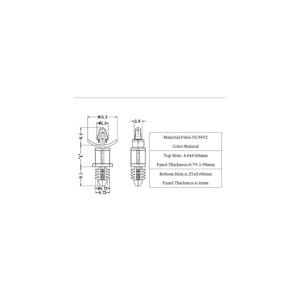 GBS6 / BHDL1 | Entretoise pour montage en trou borgne | Gecko Fastener GmbH
