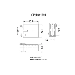 GPH.041791 - Support pour élément amortisseur | Gecko Fastener GmbH 2