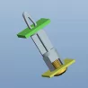 Serie GCBS-TF - Supporto per scheda di circuito di bloccaggio filettato #3
