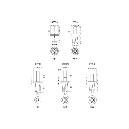 GPPR-12 - Expandable rivet | Gecko Fastener GmbH
