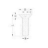GCSHS-2009 Series - Countersunk head screw, machine screw #2