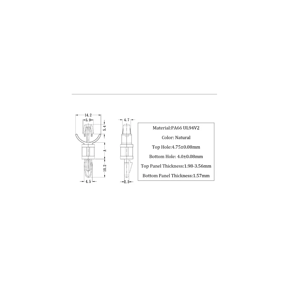 GLSP2 / LCBS-2 / Afstandhouder & PCB | Gecko Fastener GmbH