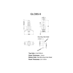 GLCBS-9 - Support à encliqueter pour tourner | Gecko Fastener GmbH 2