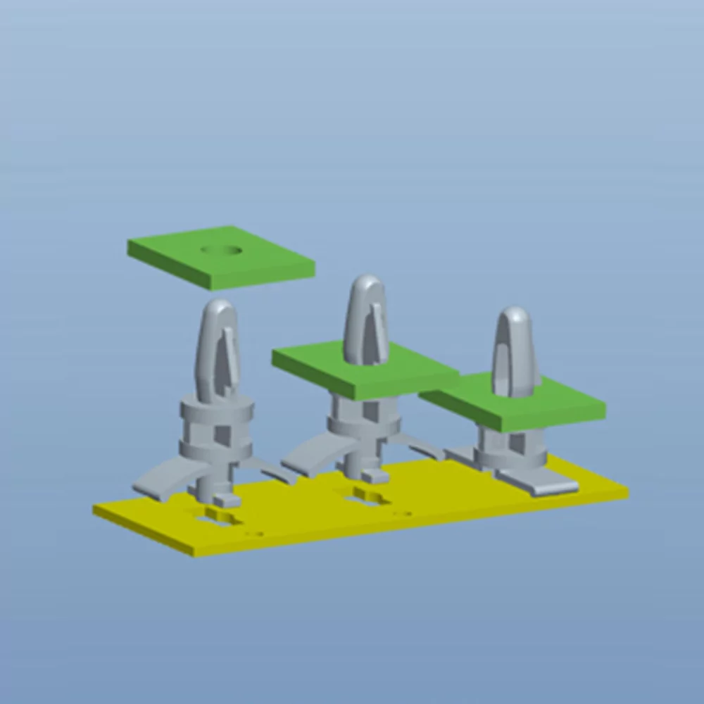 GLCBS-9 - Support à encliqueter pour tourner | Gecko Fastener GmbH
