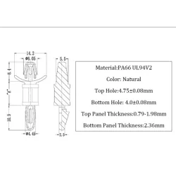 GLSP3 / LCBS-3 / Abstandshalter & PCB | Gecko Fastener GmbH 2