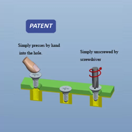 GTS1/GTS2/GTS3 - Tornillo a presión | Gecko Fastener GmbH