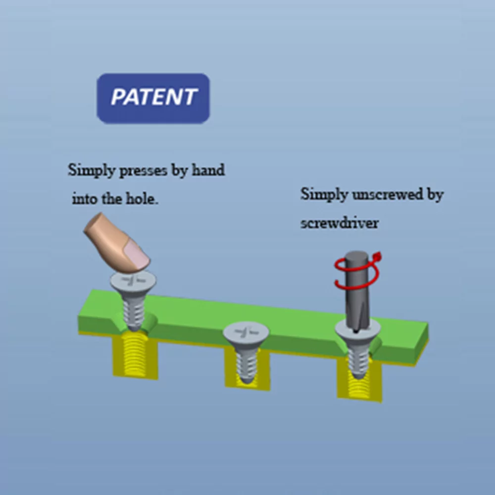 GTS1/GTS2/GTS3 - Vis Push-In | Gecko Fastener GmbH