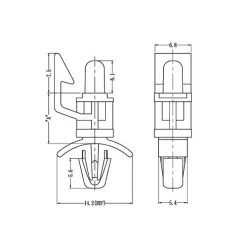 GEHCBS / EHCBS / Afstandhouder voor hoekmontage | Gecko Fastener GmbH 2