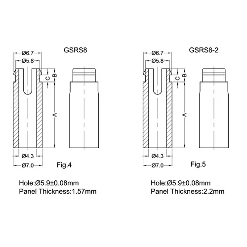 GSRS8 / SRS8 / Rodillo distanciador autoretenedor | Gecko Fastener GmbH