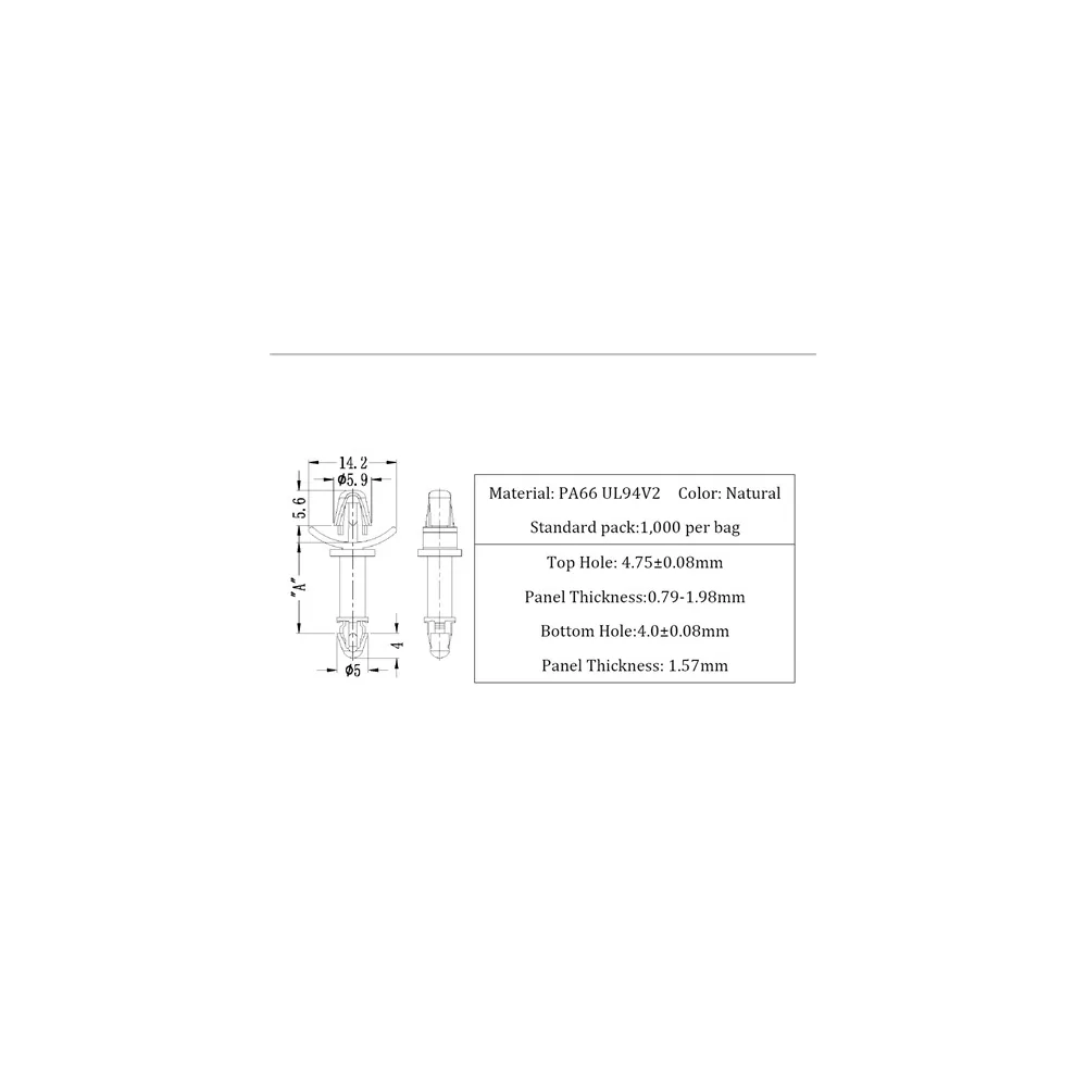 GLSP7 / LCBS-7 / Spacer & PCB | Gecko Fastener GmbH