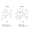 GMWSET Series - Cable holder, Cable saddle, Miniature, With ratchet, Two-prong ratchet #2