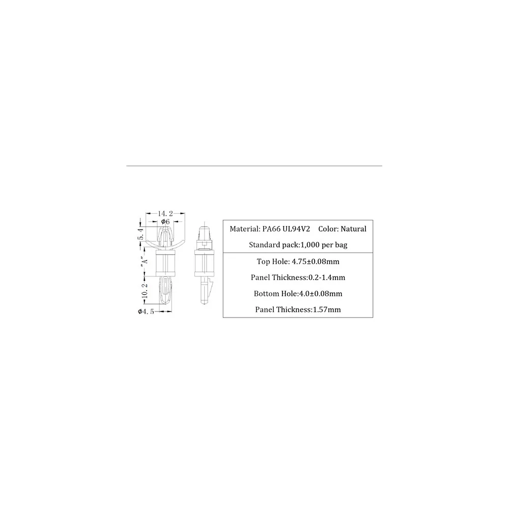 GLSP8 / LCBS-8 / Entretoises & PCB | Gecko Fastener GmbH