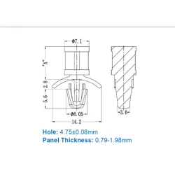 GPS / PS / Abstandshalter & PCB | Gecko Fastener GmbH 2