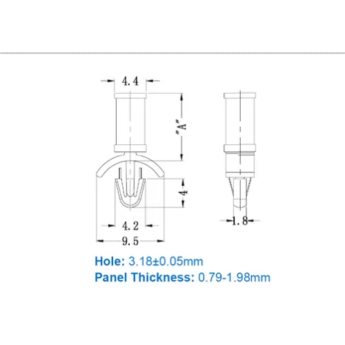 GMPS / PSM / Support à encliquetage | Gecko Fastener GmbH
