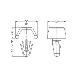 GMP / MB-1-156 | Manopola di montaggio a testa piatta | Gecko Fastener GmbH 2