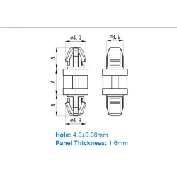 GDLSP1 / DLSP-1 | Doppelsperr-Abstandshalter | Gecko Fastener GmbH 2