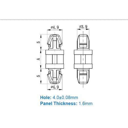 GDLSP1 / DLSP-1 | Distanziale a doppio bloccaggio | Gecko Fastener GmbH