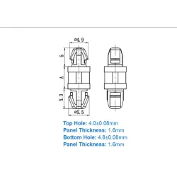 GDLSP3 / DLSP-3 | Dubbele afstandhouder | Gecko Fastener GmbH 2