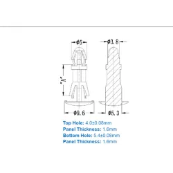 GLCBSC / RLCBSK / Spacer & PCB | Gecko Fastener GmbH 2