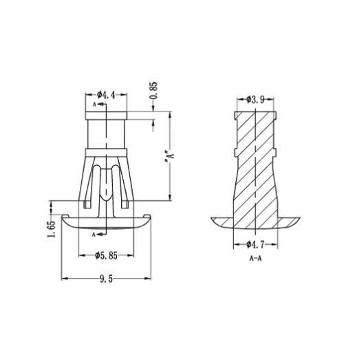 GLCBSC3 / RLCBSRS / Abstandshalter mit Flachkopf | Gecko Fastener GmbH