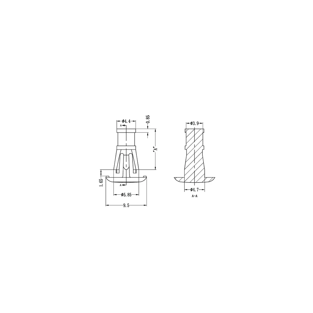 GLCBSC3 / RLCBSRS / Spacer with flat head | Gecko Fastener GmbH
