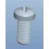 Serie GCHROHS-34812 - Vite da macchina ovale, con intaglio a croce, in plastica