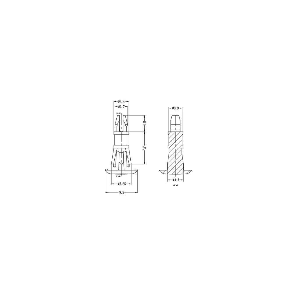 GLCBSC8 / RLCBSPR / Flachkopf-Abstandshalter | Gecko Fastener GmbH