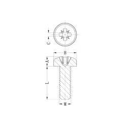 GCHROHS-34812 / NSE-34812 | Plastic screws | Gecko Fastener GmbH 2