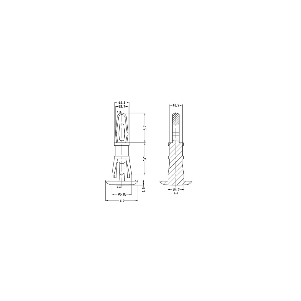 GLCBSC9 / RCBSR / Entretoises à tête plate | Gecko Fastener GmbH