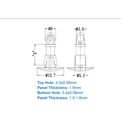 GLCBSC10 / CRLCBSK-2 / Spacer platte kop | Gecko Fastener GmbH 2