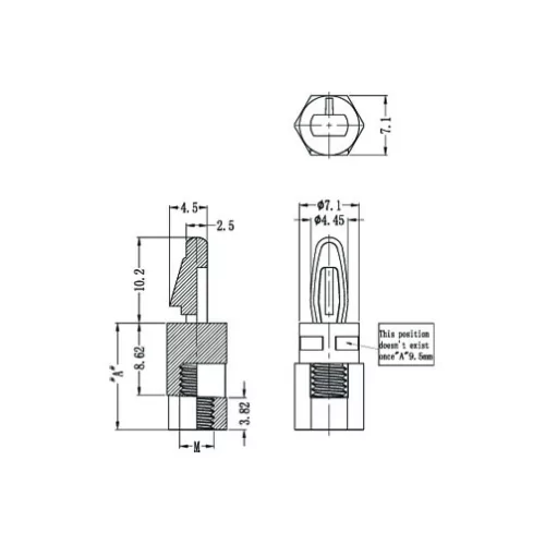 GLCBS-TF / LCBS-TF | Abstandshalter Aussengewinde M4 | Gecko Fastener GmbH
