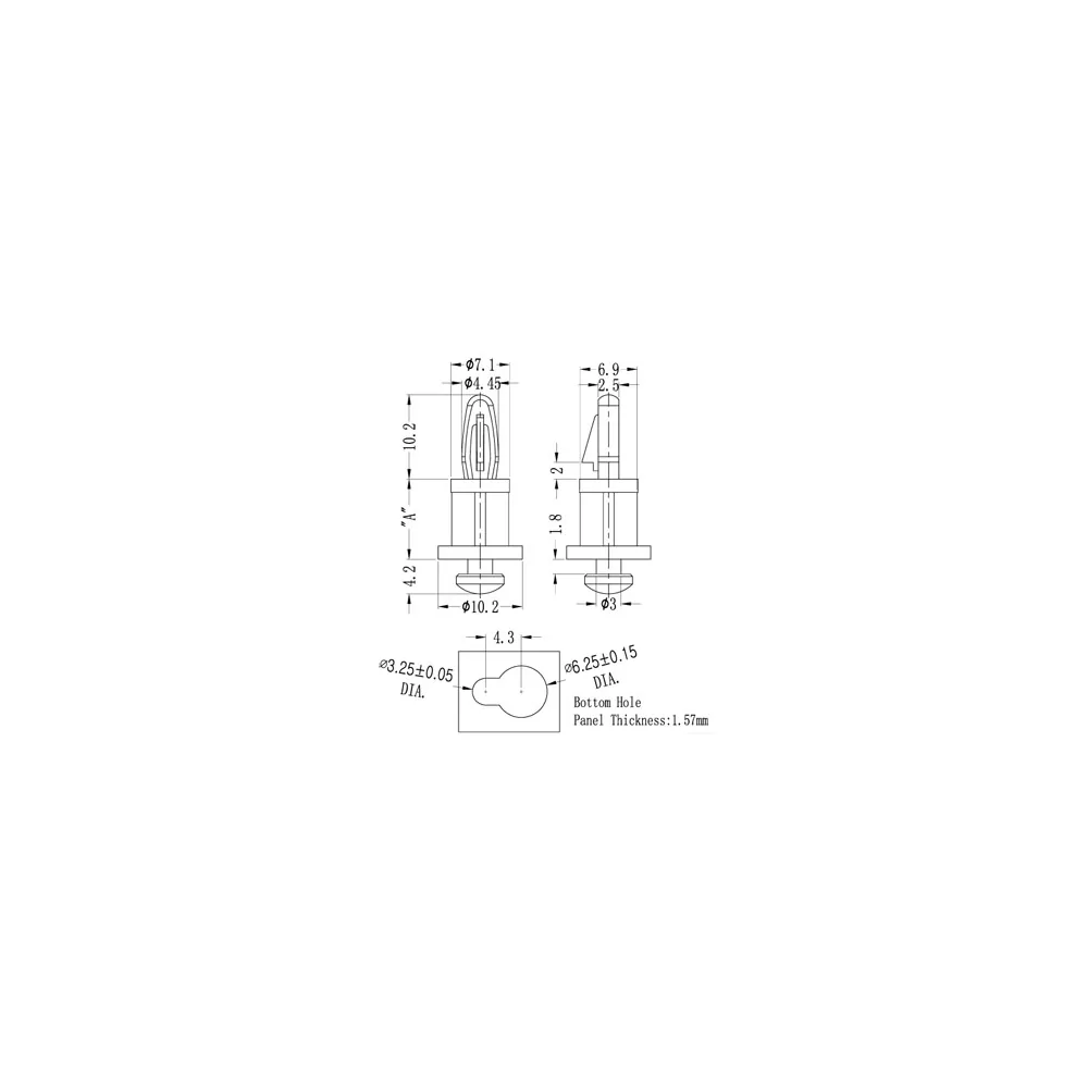 GKSLBN / KSLBN | Abstandshalter Bajonettverschluss | Gecko Fastener GmbH