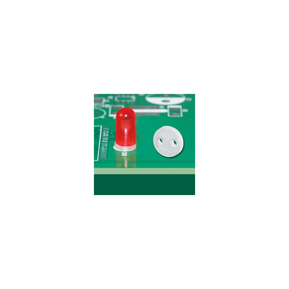 GLED3-1TF - Support LED cylindrique à 5 broches, 2 broches | Gecko Fastener GmbH