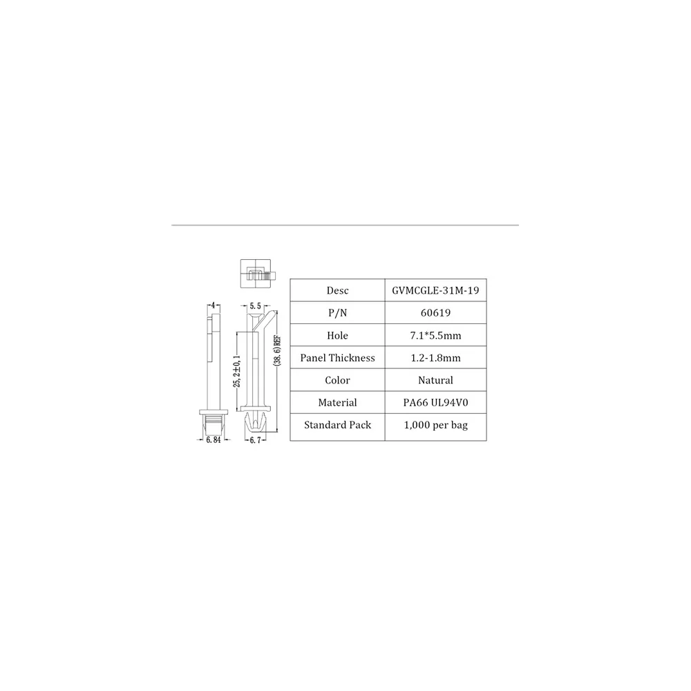 GVMCGLE / VMCGLE | Vertical PCB guide | Gecko Fastener GmbH