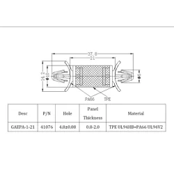 GAEPA / HSCBS | Vibration damping spacer | Gecko Fastener GmbH 2