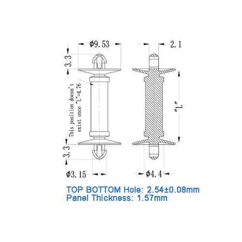 GCDLCBST / CDLCBST | Afstandhouder (rond) | Gecko Fastener GmbH