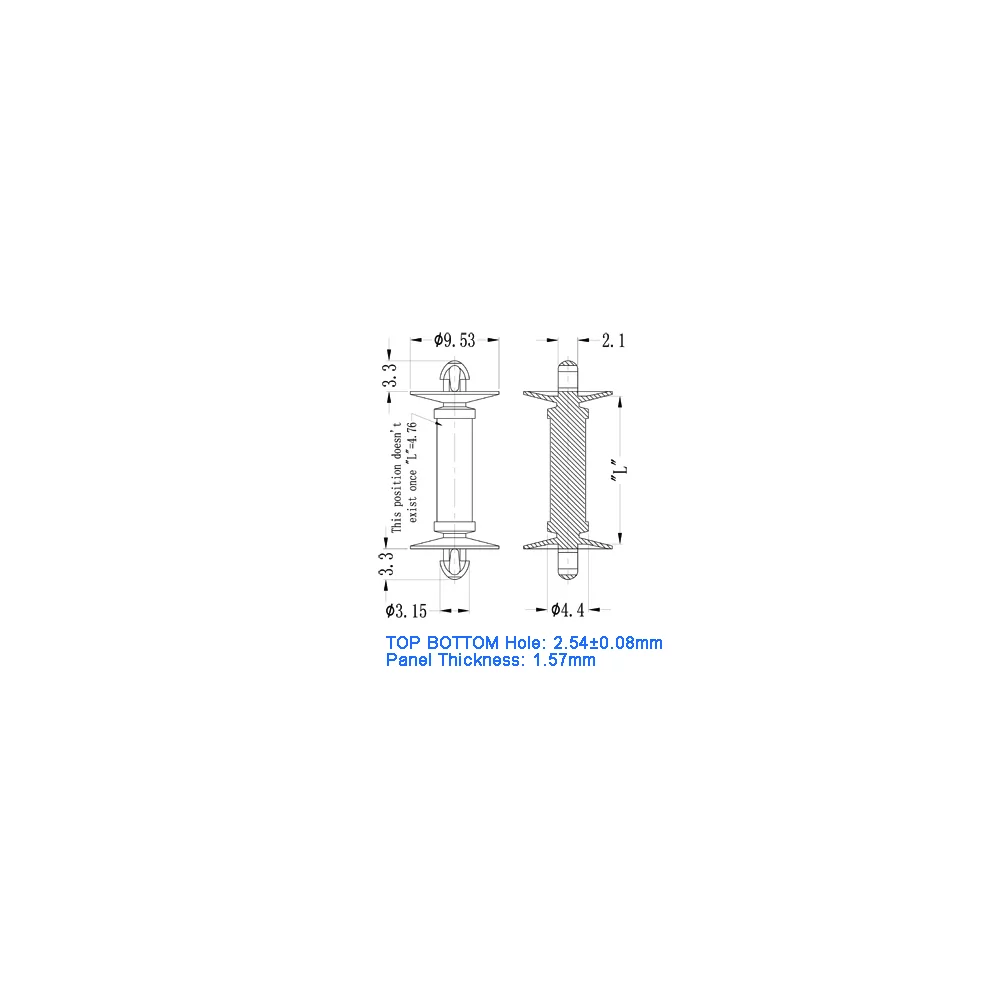 GCDLCBST / CDLCBST | Afstandhouder (rond) | Gecko Fastener GmbH