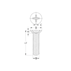 GCSHSC-7046 | Plastic screws cross recess | Gecko Fastener GmbH 2