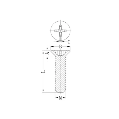 GCSHSC-7046 | Vis plastique cruciforme | Gecko Fastener GmbH